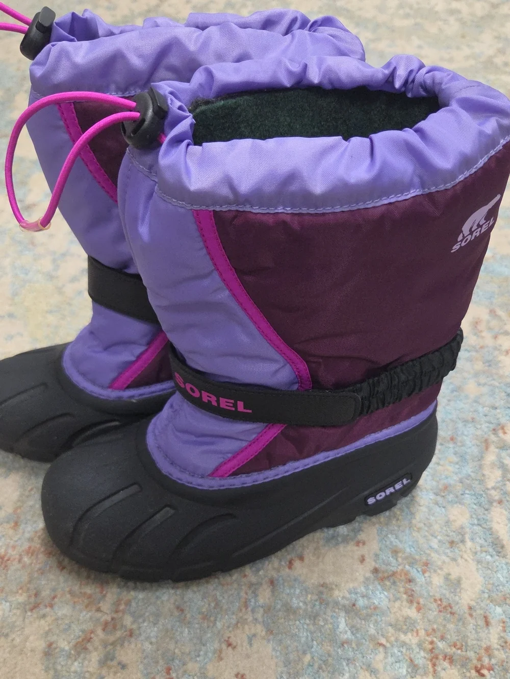 Sorel Kids' Size 3 Purple Insulated Snow Boots